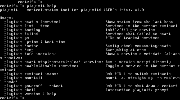 playinit help