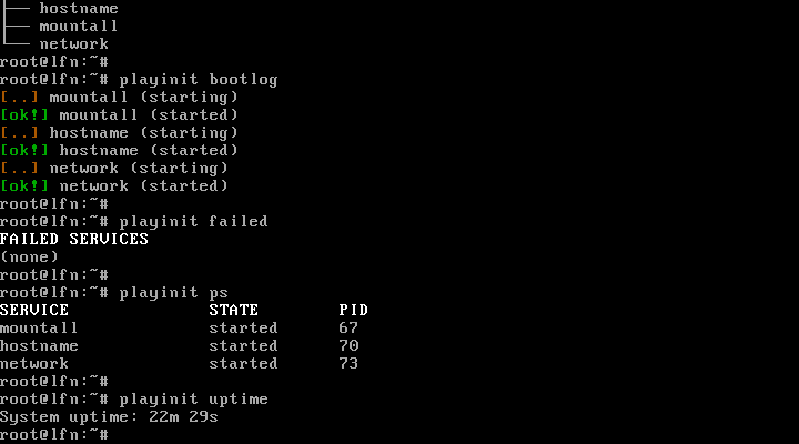 playinit uptime