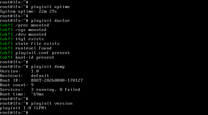 playinit version