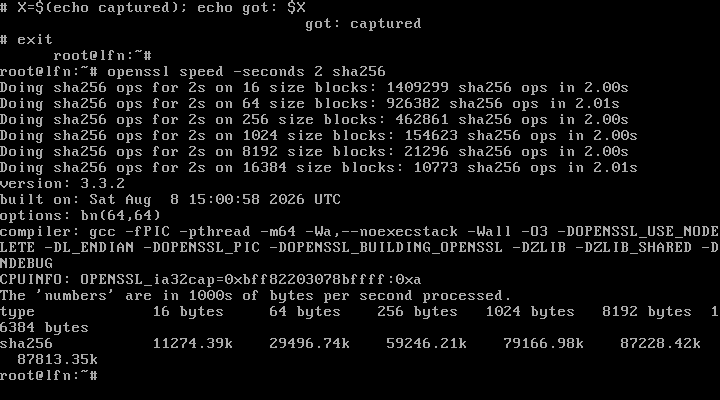 openssl speed