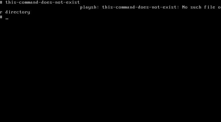 playsh theme minimal c error